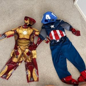 Captain America and Iron man costume
